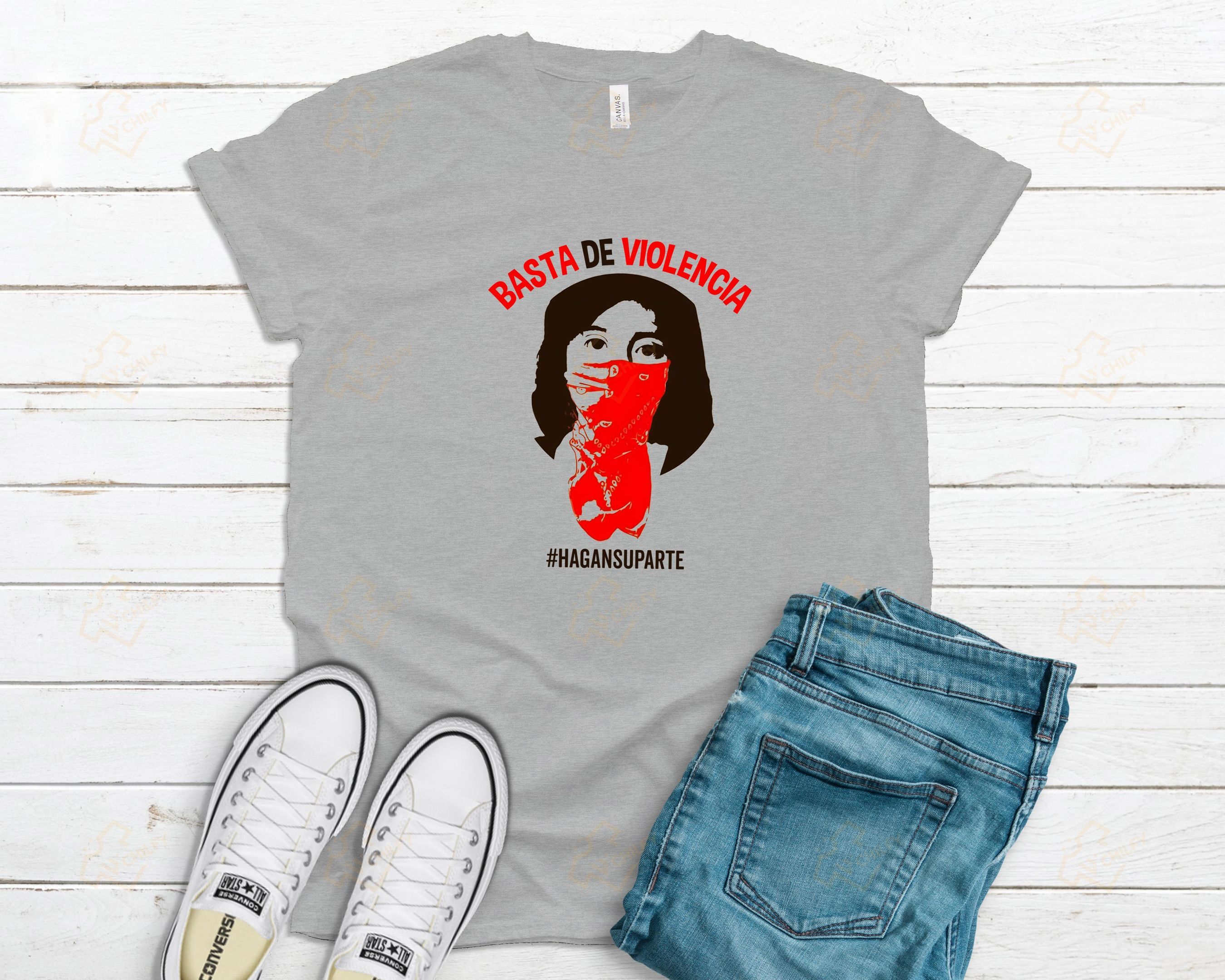 Basta de violencia shirt, Hagan su parte shirt, Latina shirt, Hispanic shirt, Feminism shirt