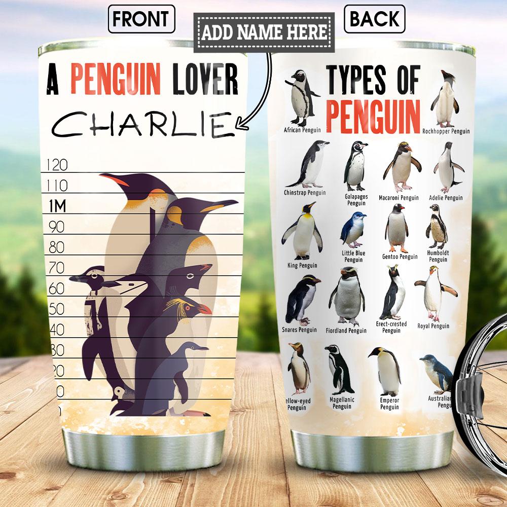 Penguin Size And Types Personalized KD2 HNM1611010 Stainless Steel Tumbler