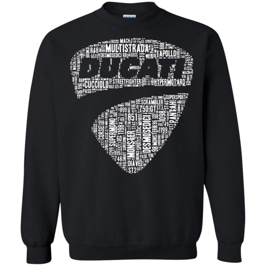 AGR Ducati Logo All Car Series Model Names Puzzle Sweatshirt