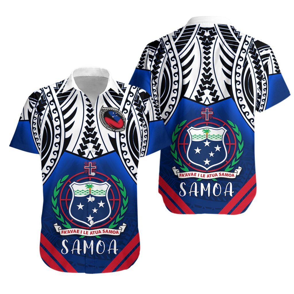 (Custom Personalised) Samoa Rugby Hawaiian Shirt