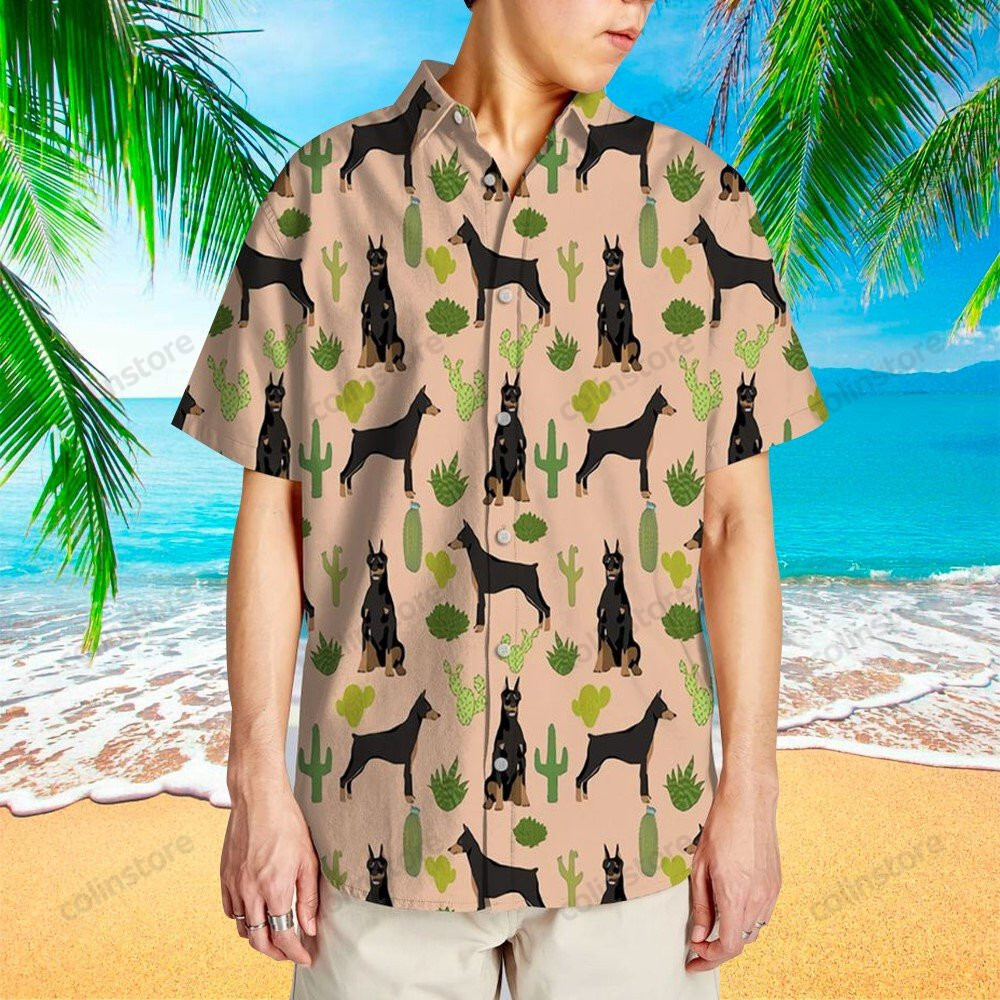 Doberman Hawaii Shirt For Lovers Aloha Ha62997