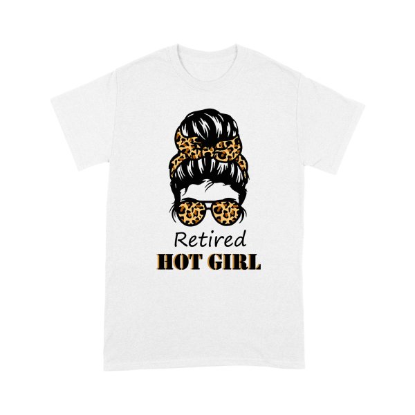 Retired Hot Girl Leopard Glass T-Shirt Gift For Girl