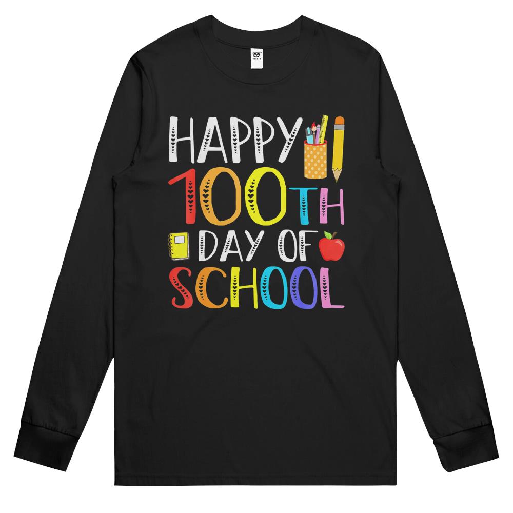 100 Days Of School Teacher And Student Long Sleeve T Shirts