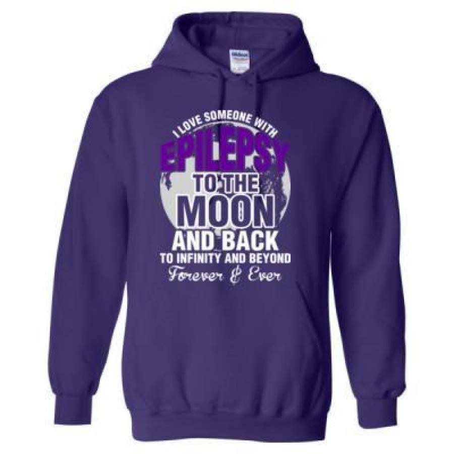 AGR I Love Someone With Epilepsy To The Moon And Back To Infinity And Beyond – Heavy Blend™ Hooded Sweatshirt