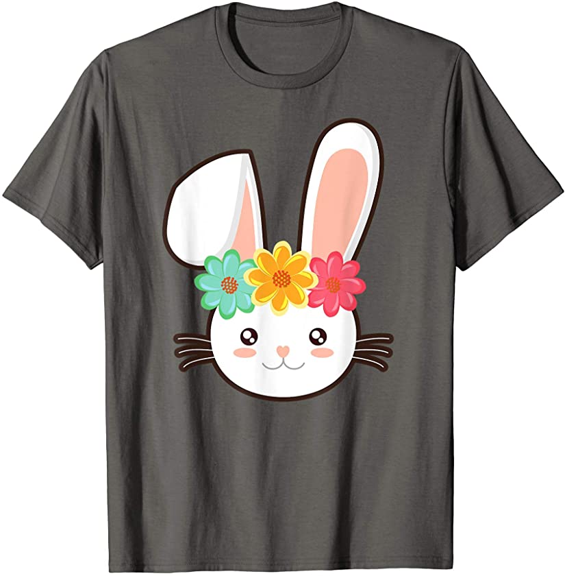 Cute Easter Bunny Face Shirt For Girls and Toddlers T-Shirt