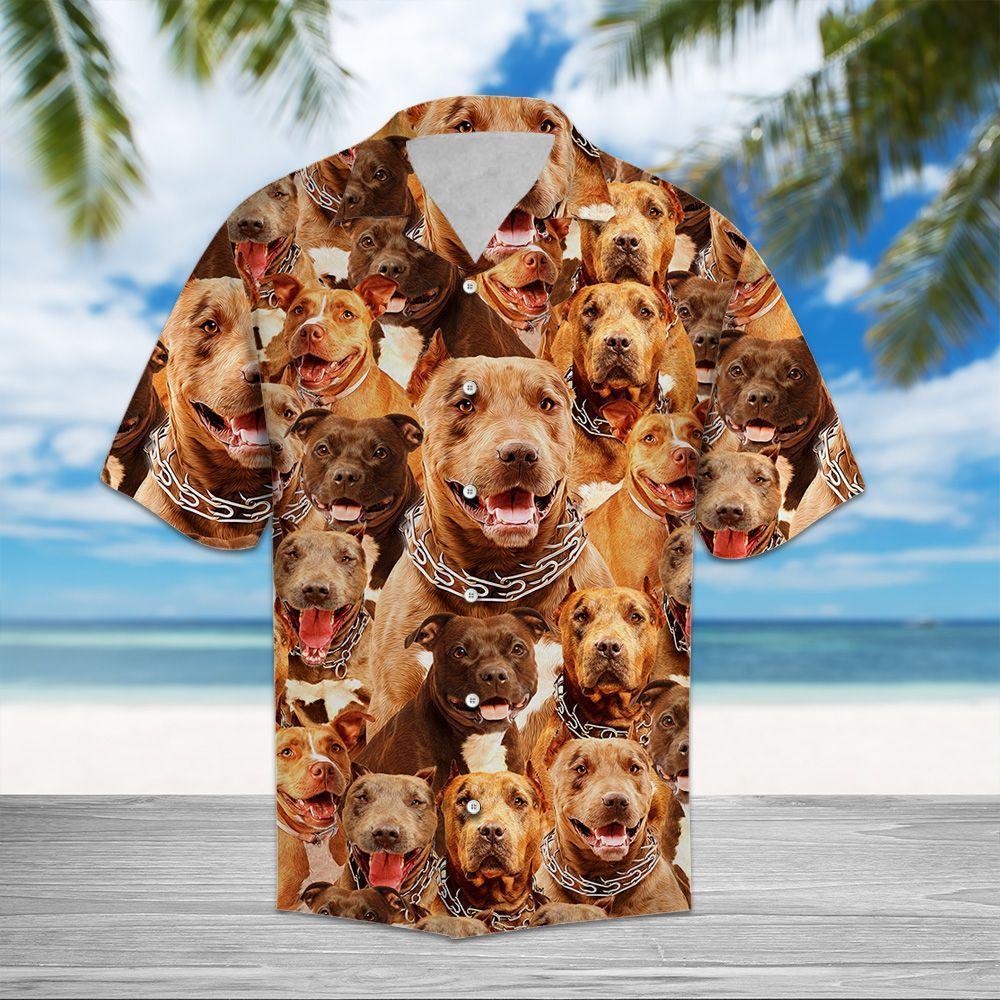 Pitbull Awesome Hawaiian Shirt – For Men And Women