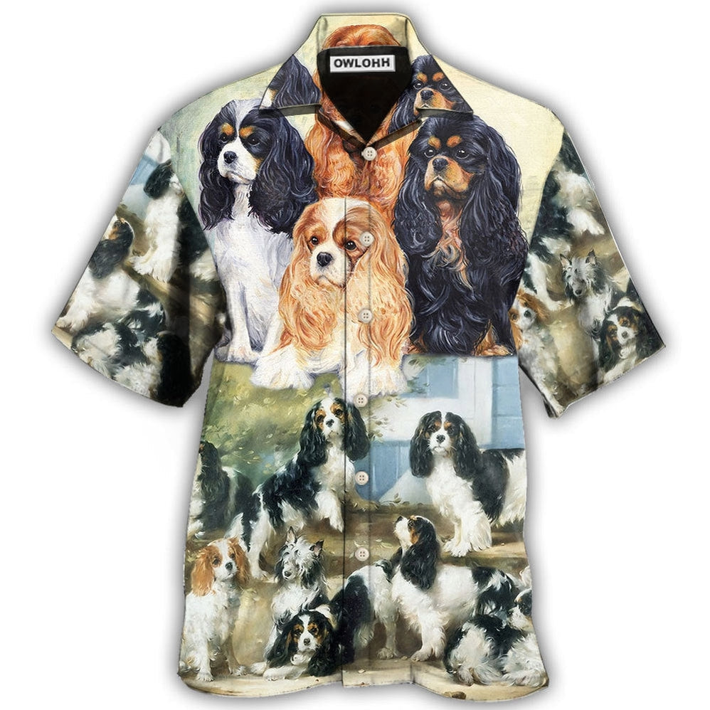 Cavalier King Charles Spaniel Dog Painting Art Lover Hawaii Shirt Ha105477