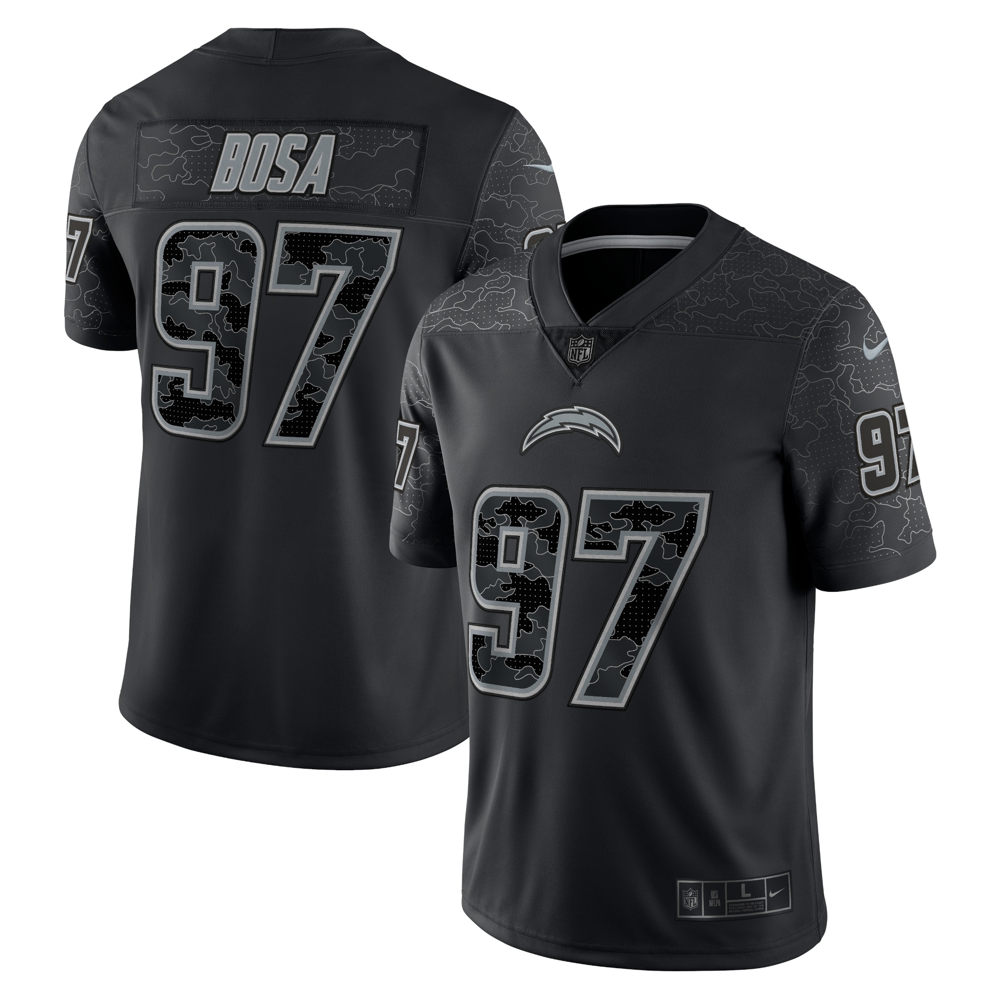 Joey Bosa Los Angeles Chargers RFLCTV Limited Jersey – Black