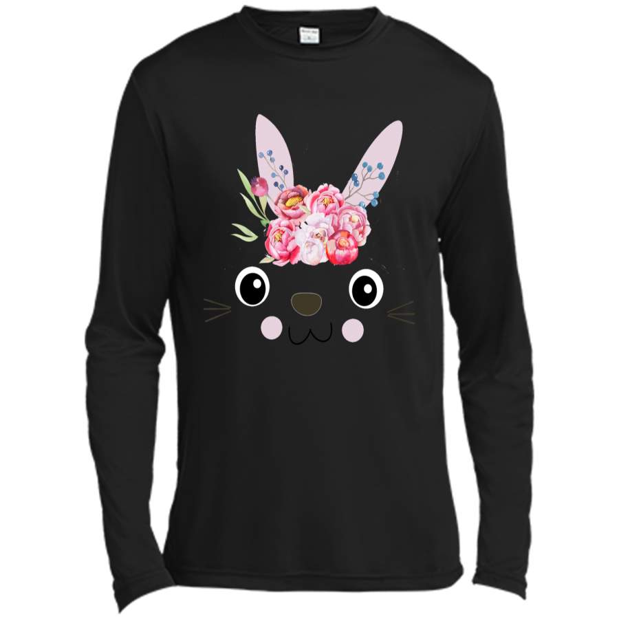 Cute Bunny Easter Day Gift T Shirt Long Sleeve Moisture Absorbing Shirt