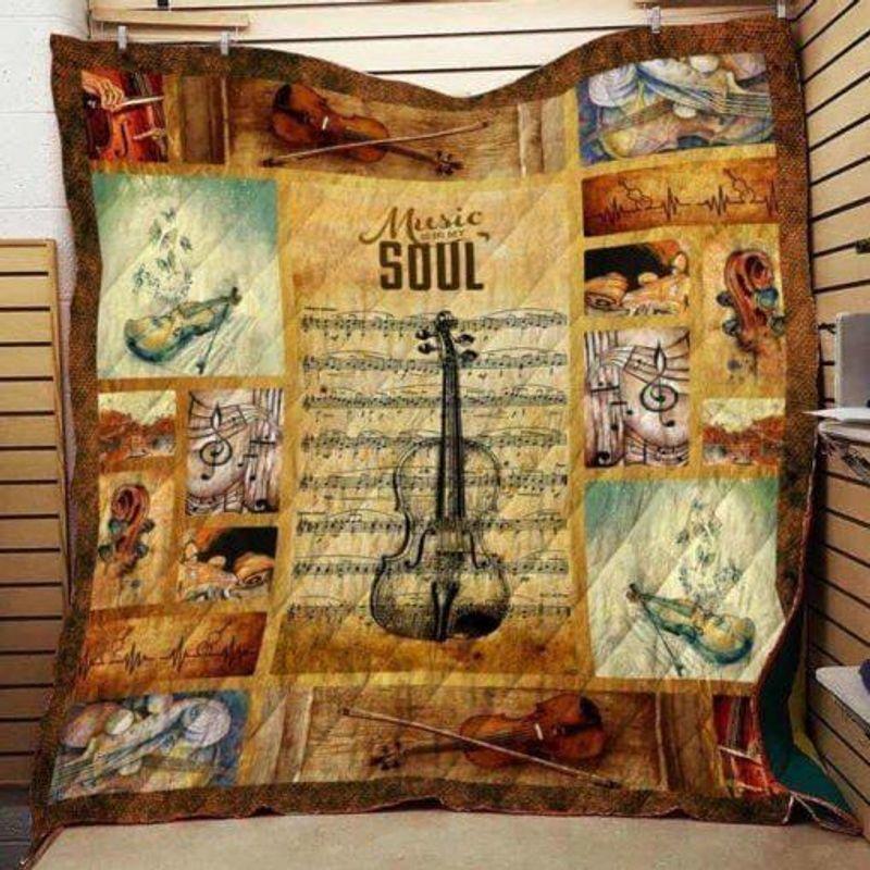 Violin In My Soul – Quilt Blanket