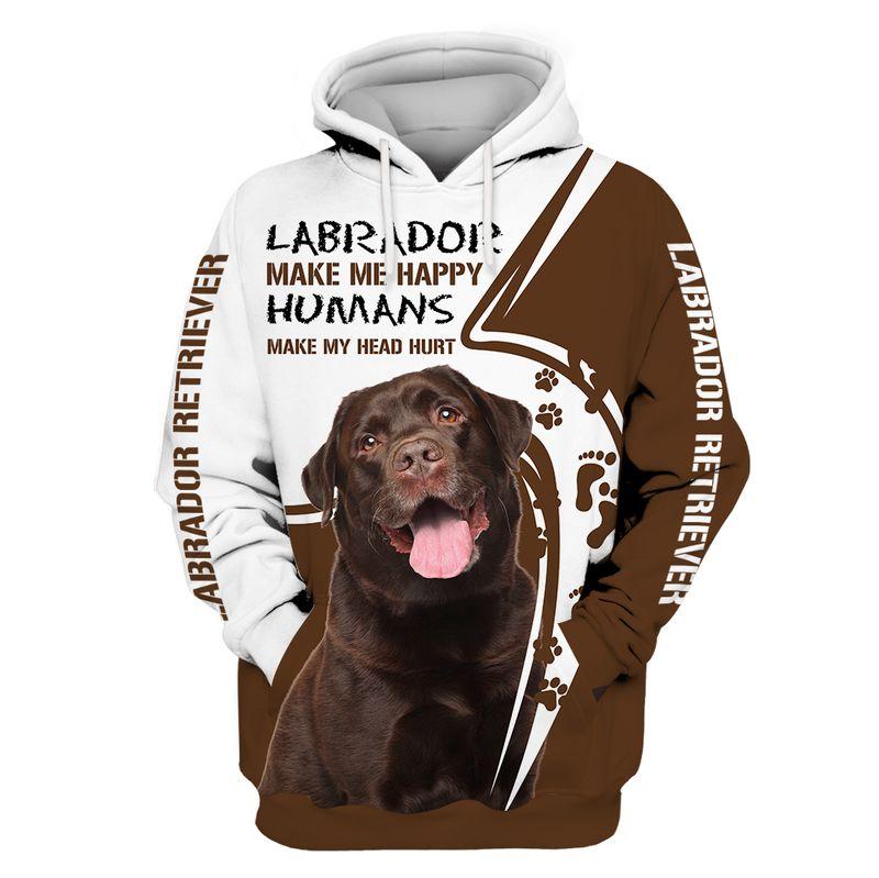 Father’S Day Gifts 3D Print Labrador Retriver  Adult Unisex
