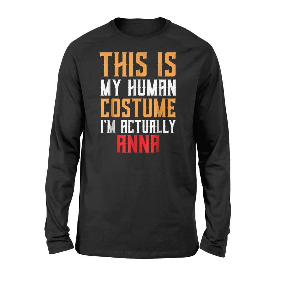 Anna Human Costume Matching Halloween Costumes Halloween Long Sleeve T shirt