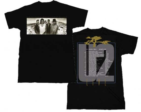 U2 T-Shirt Featuring The Joshua Tree European Tour