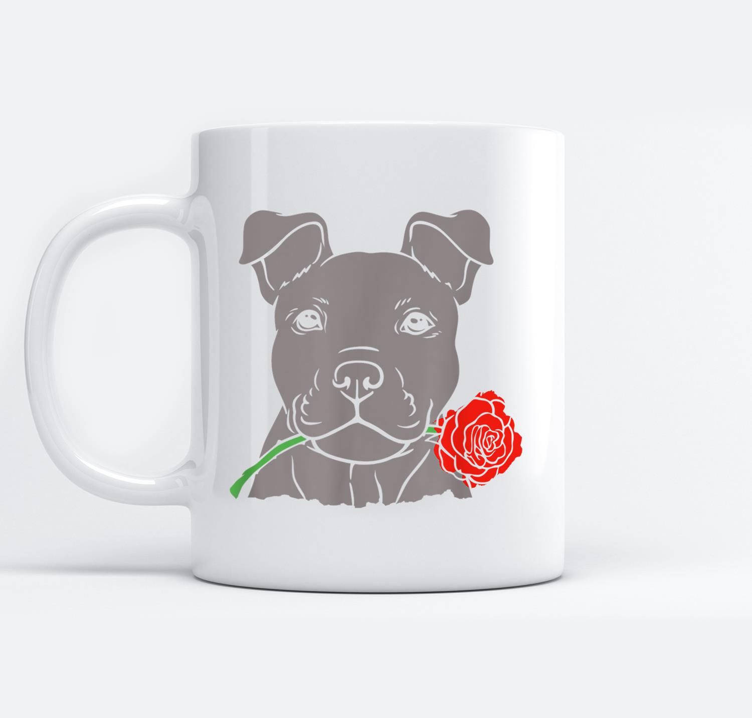 Puppy Love Cute Rescue Puppy Valentine’s Day Girlfriend Gift White Mugs