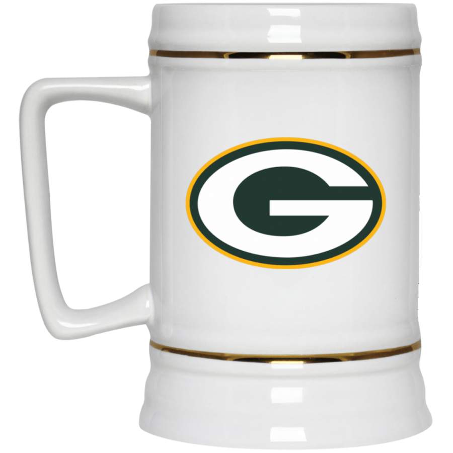 Green Bay Packers Team Logo Beer Mug Stein 22oz.