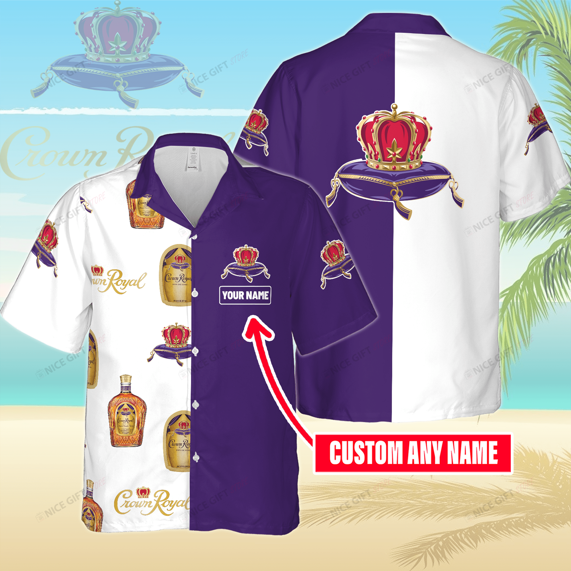 Crown Royal Custom Name Hawaiian Shirt 3Hs-S2O8