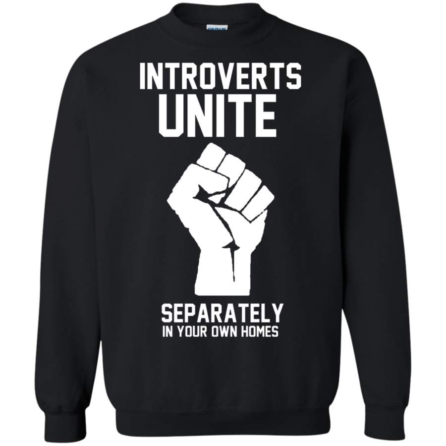 AGR Introverts unite separately in your own homes Crewneck Pullover Sweatshirt