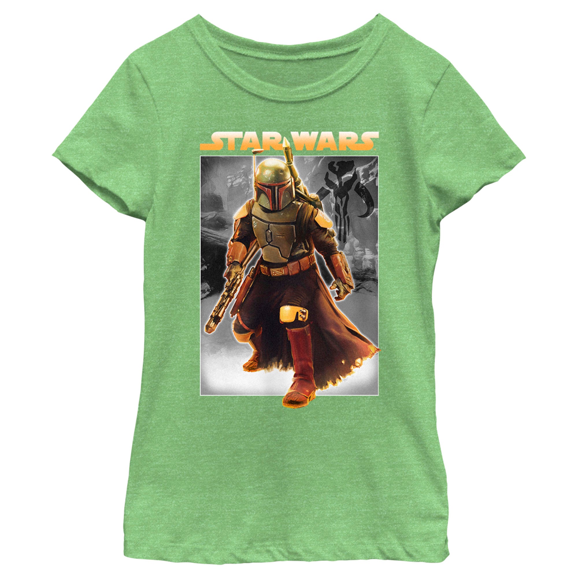 The Book Of Boba Fett Girl’S Action Pose Logo  T-Shirt