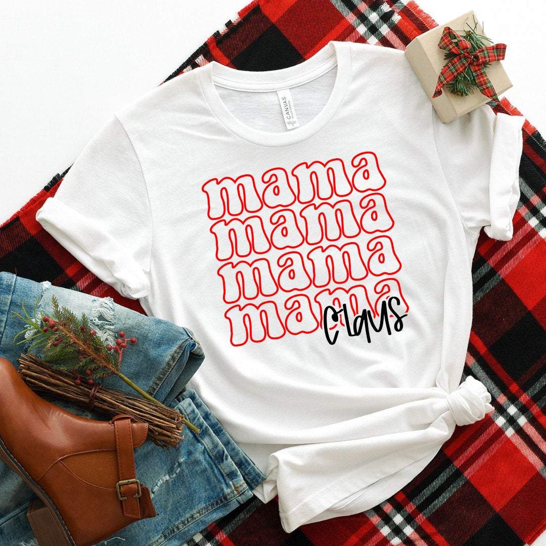 Mama Mama Mama Mama Claus Shirt, Mom Christmas Shirt, Mama Christmas Shirt, Holiday Shirt, Christmas Gift, Matching Family Christmas Shirts T-Shirt Hoodie All Color Size S-5Xl