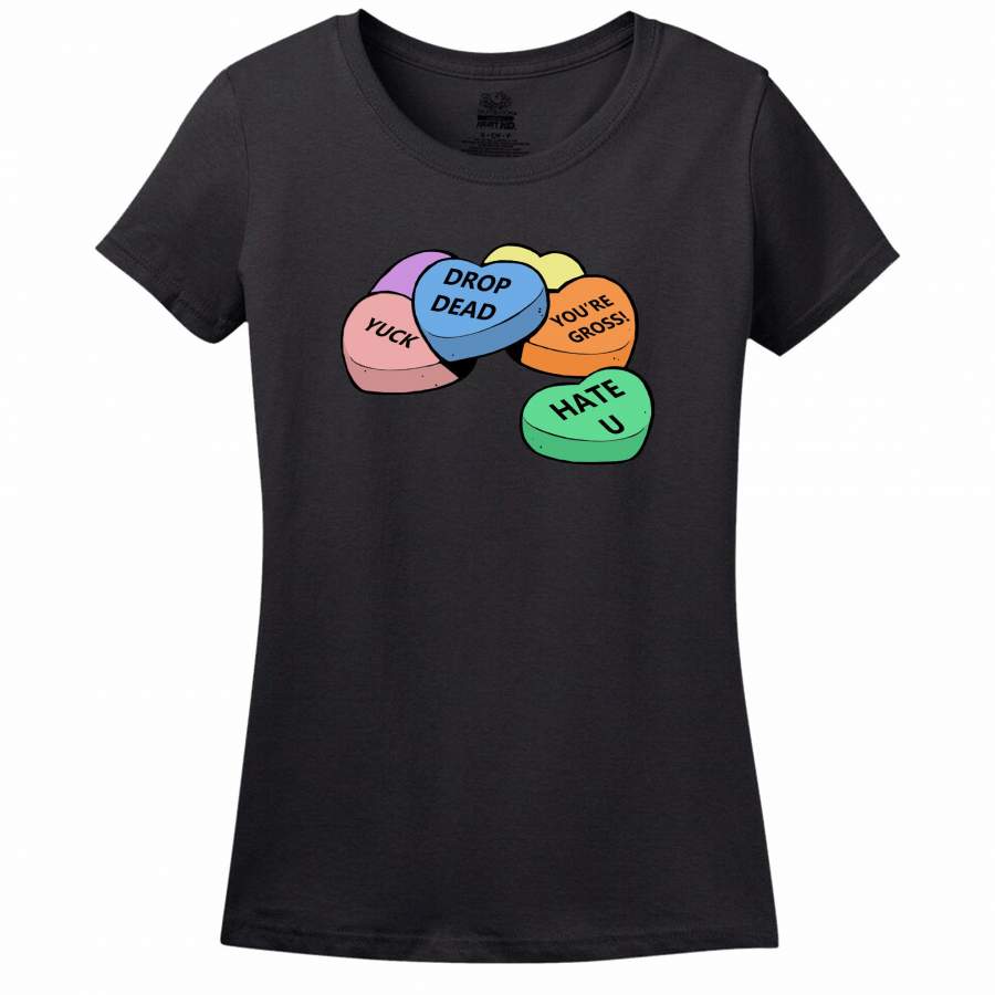 Anti-Candy Hearts Women’s T-Shirt