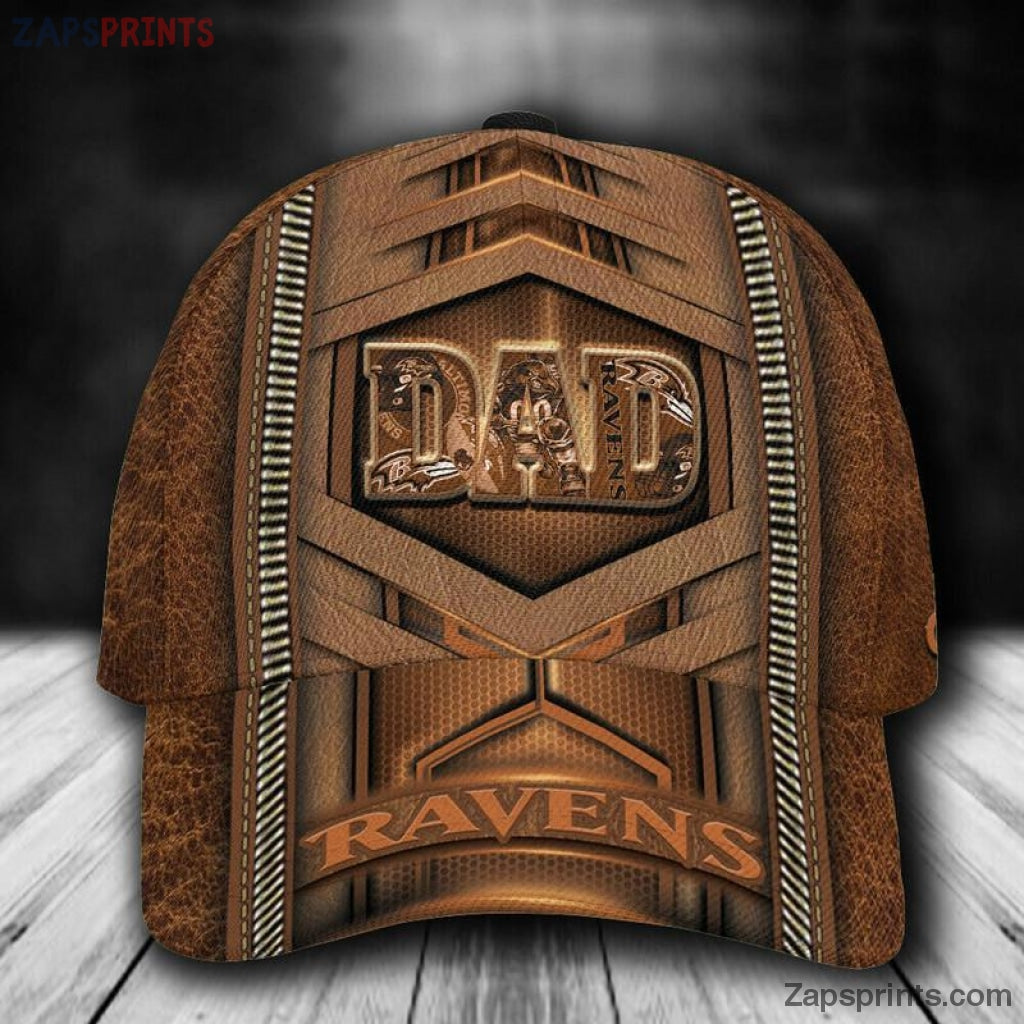 Baltimore Ravens Dad 3D Classic Cap Gift For Fan Football Lovers