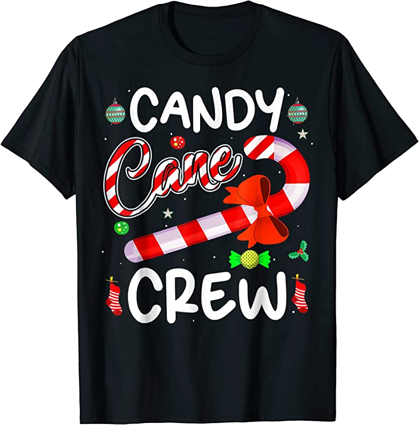 Candy Cane Crew Funny Christmas Candy Lover X-mas T-Shirt