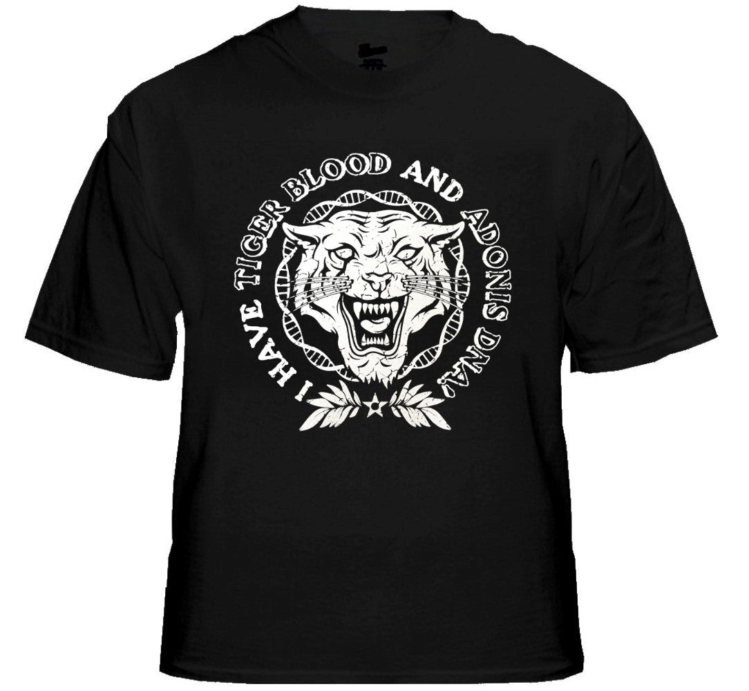 Famous Quotes From Charlie Sheen T-Shirts – Tiger Blood Crest T-Shirt