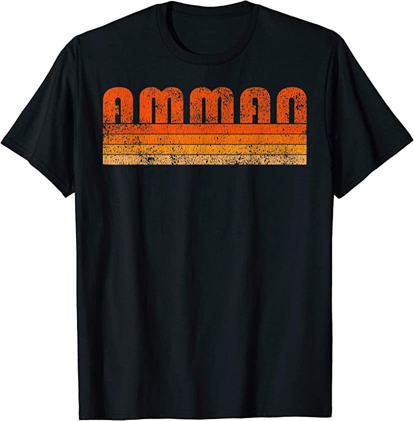 Vintage Retro Amman Jordan T Shirt Souvenir