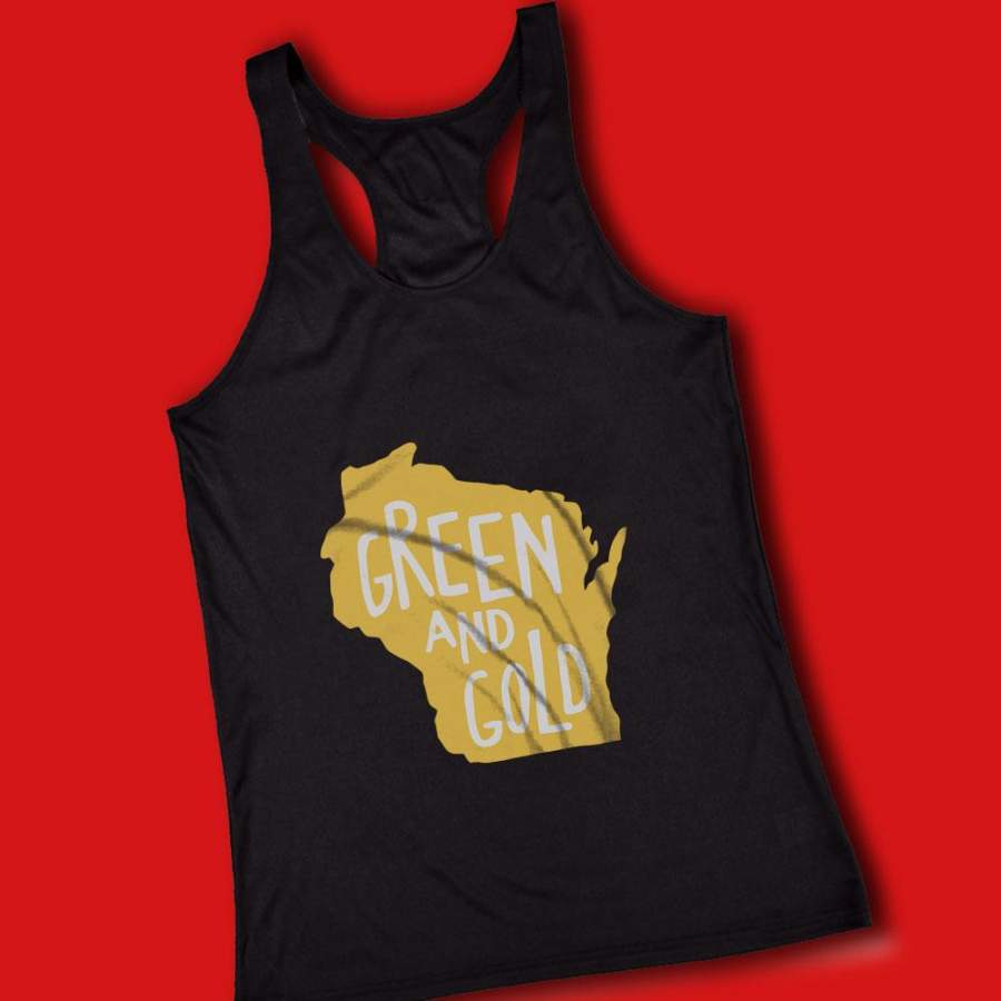 Green Bay Packers Gold Women’S Tank Top