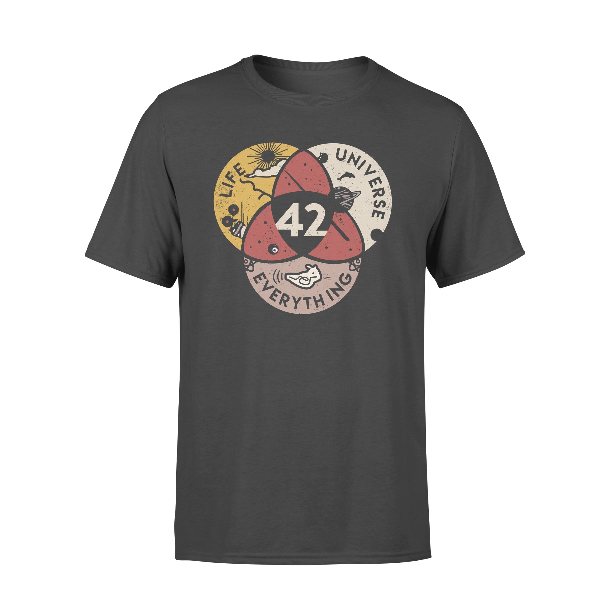 Science 42 Life universe everything vintage graphic tee shirt – Premium T-shirt