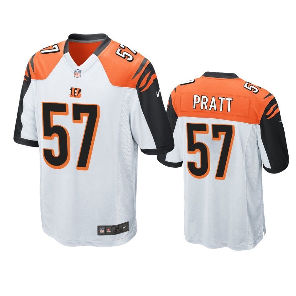 Cincinnati Bengals Germaine Pratt 2019 NFL Draft White Game Jersey