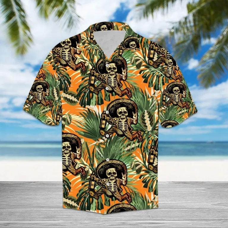 Mexico Skeleton Tropical Skull Hawaii Shirt Crazy Funny Hawaii Vintage Hawaii Ha75269