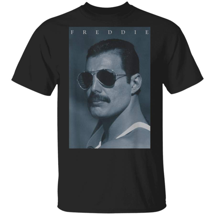 Freddie Mercury Official Blue Shades Photo TShirt