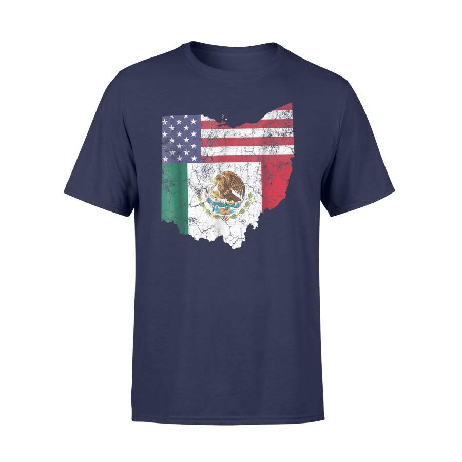 Cinco De Mayo Ohio Mexican American Flag Mexico Gift T-Shirt