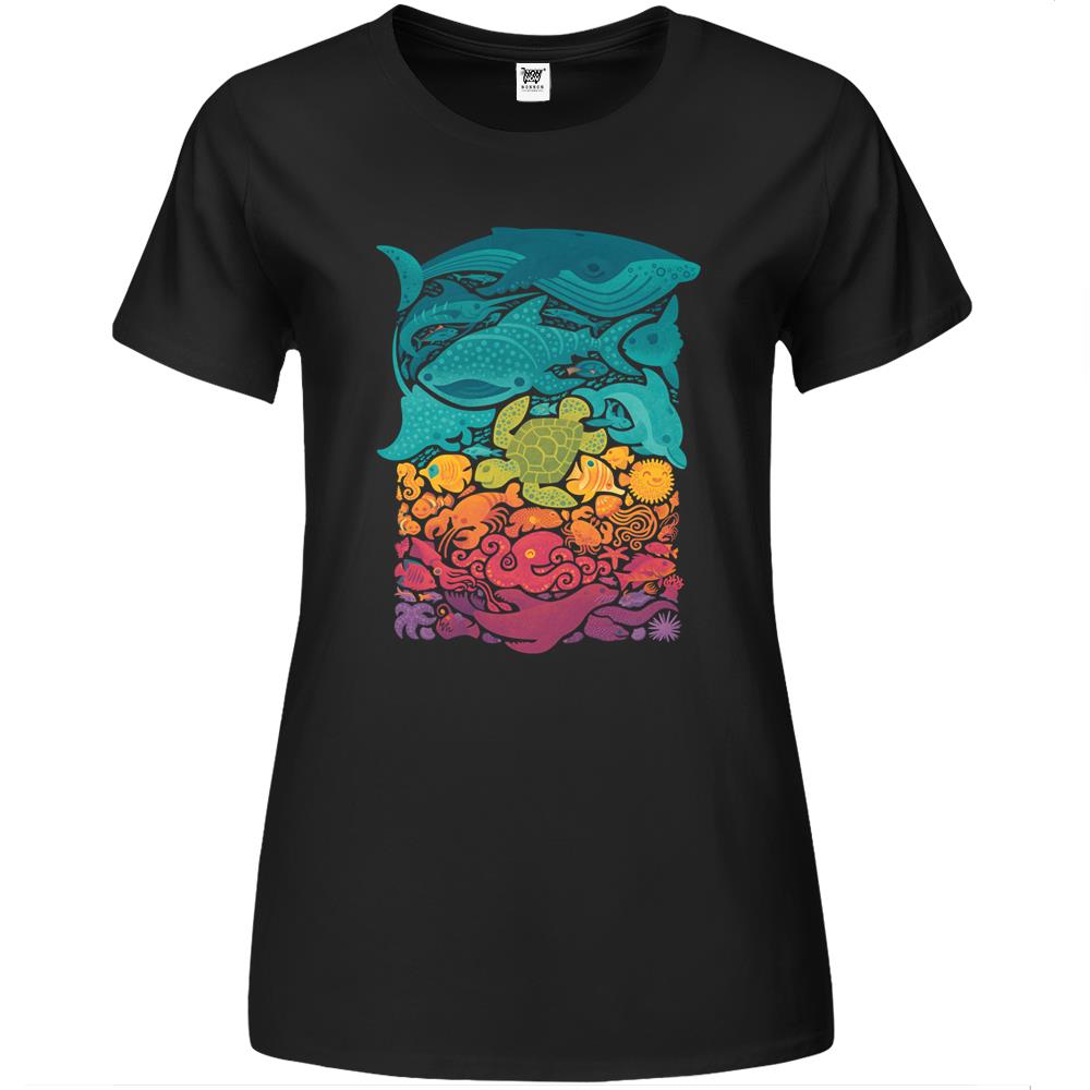 Aquatic Spectrum Premium Womens T Shirts