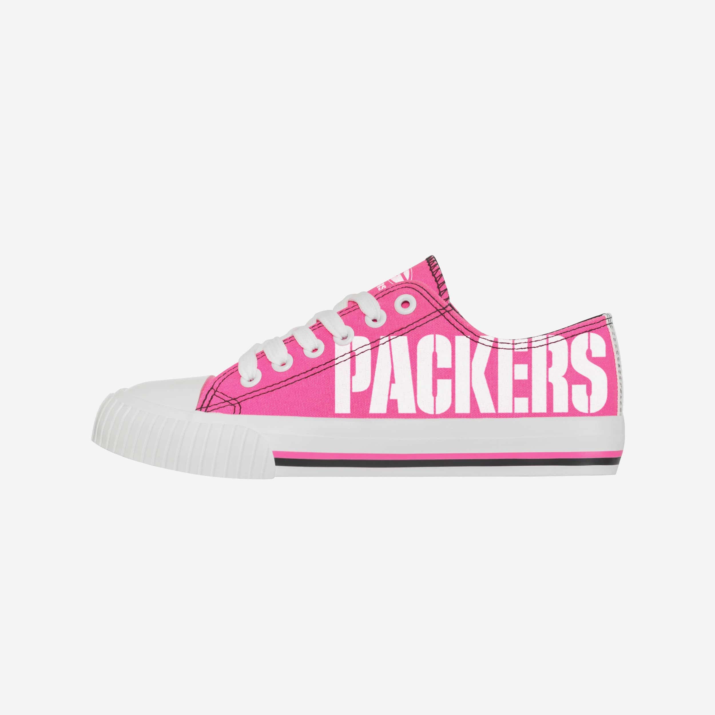 Green Bay Packers Womens Highlights Low Top Canvas Shoe