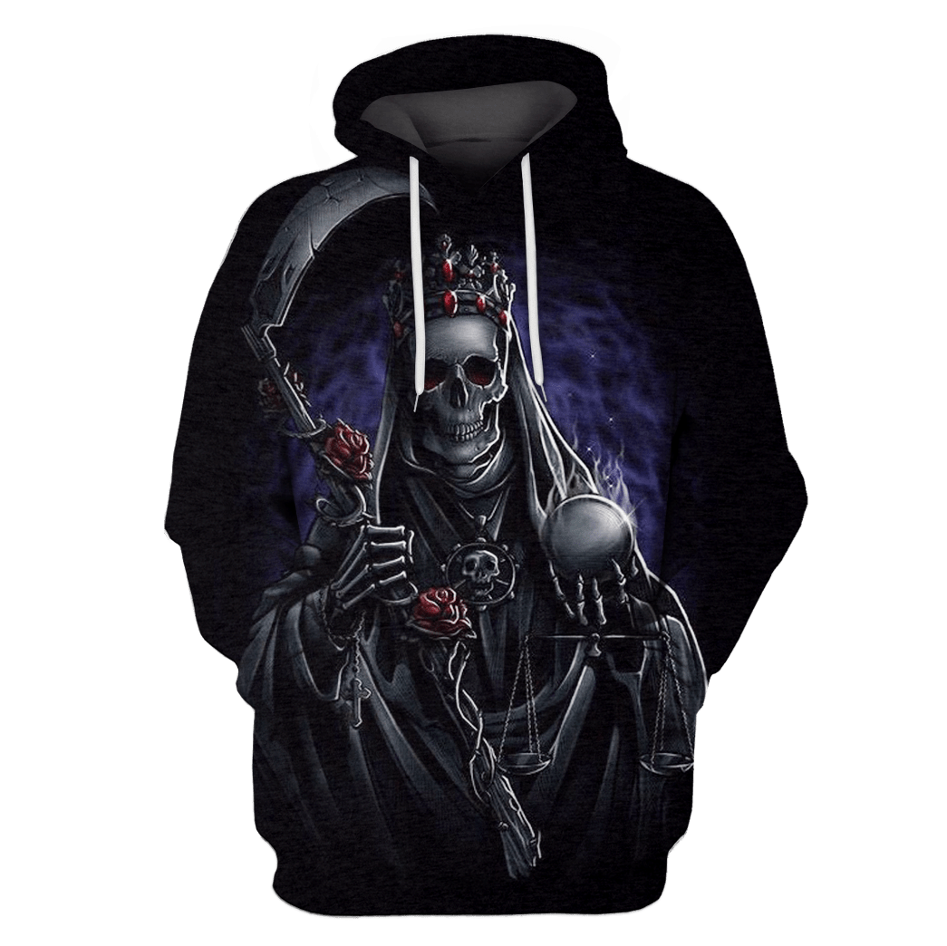 Casespring 3d -Halloween Death Hoodies T-Shirt Apparel