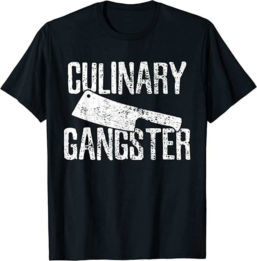 Chef Cook Cooking Culinary Gangster Vintage T-Shirt