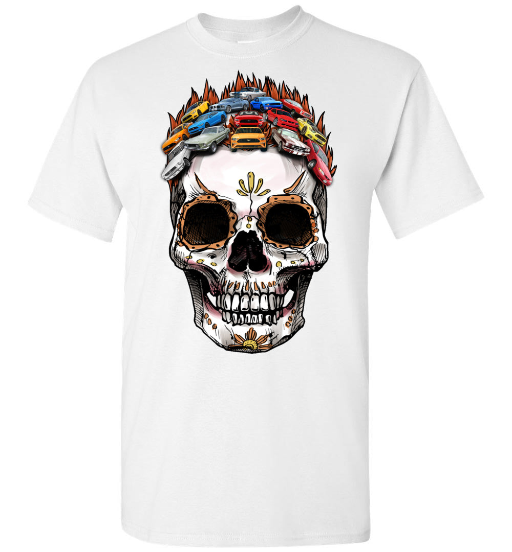 Stang Collection Stylized Skull Halloween Art T-Shirt V2