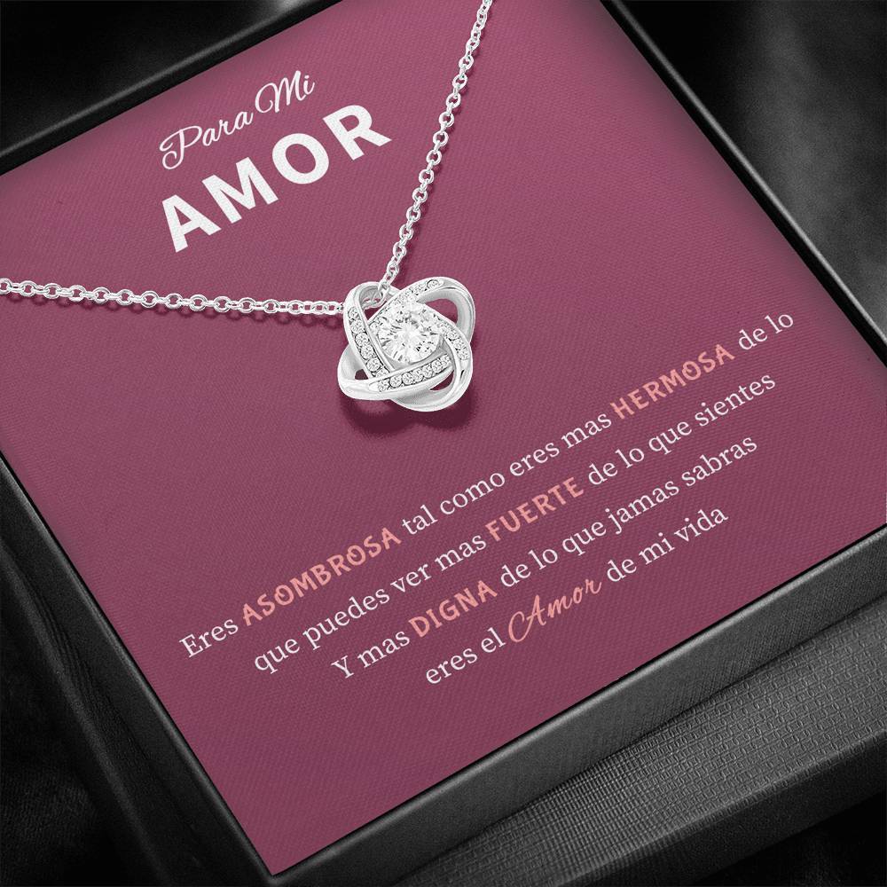 TO MY DAUGHTER – I KNOW YOU WILL BE ONE OF MY BEST CHAPTERS Love Knot Necklace Gift for Girls Women Dropshipping alx