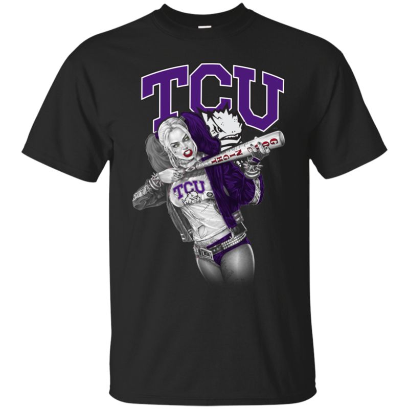 Tcu Football Harley Quinn T-Shirt Long Sleeve Sweatshirt Hoodie