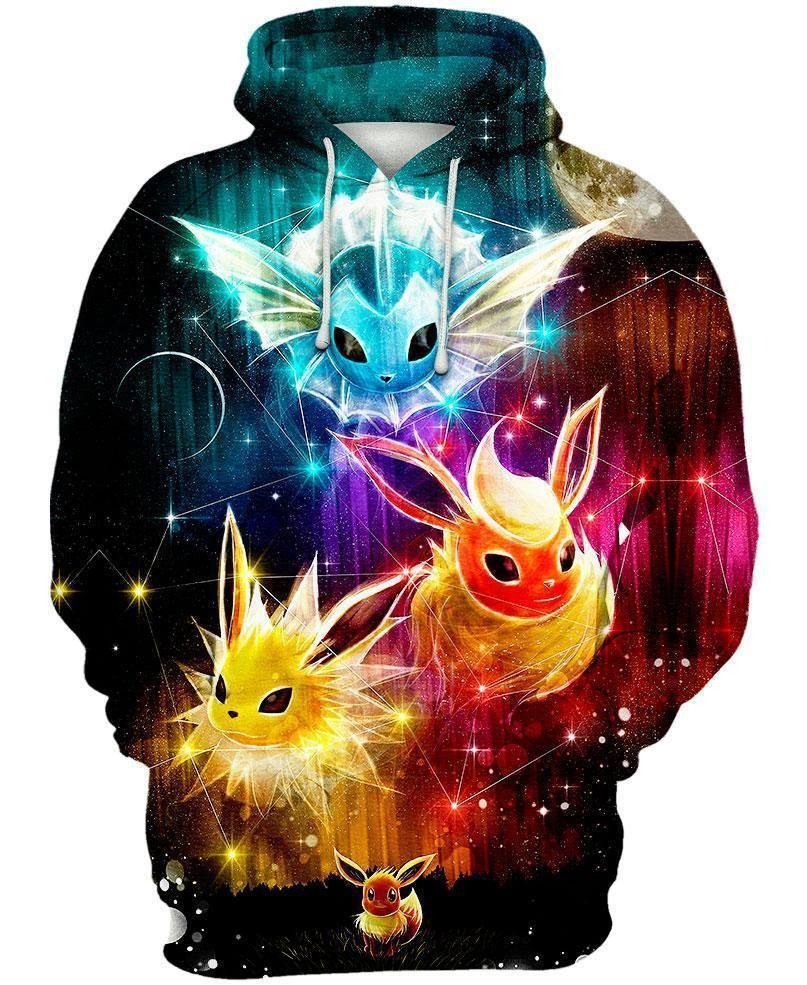 Eevee Evolution 3D Hoodie For Men Women All Over 3D Printed Hoodie