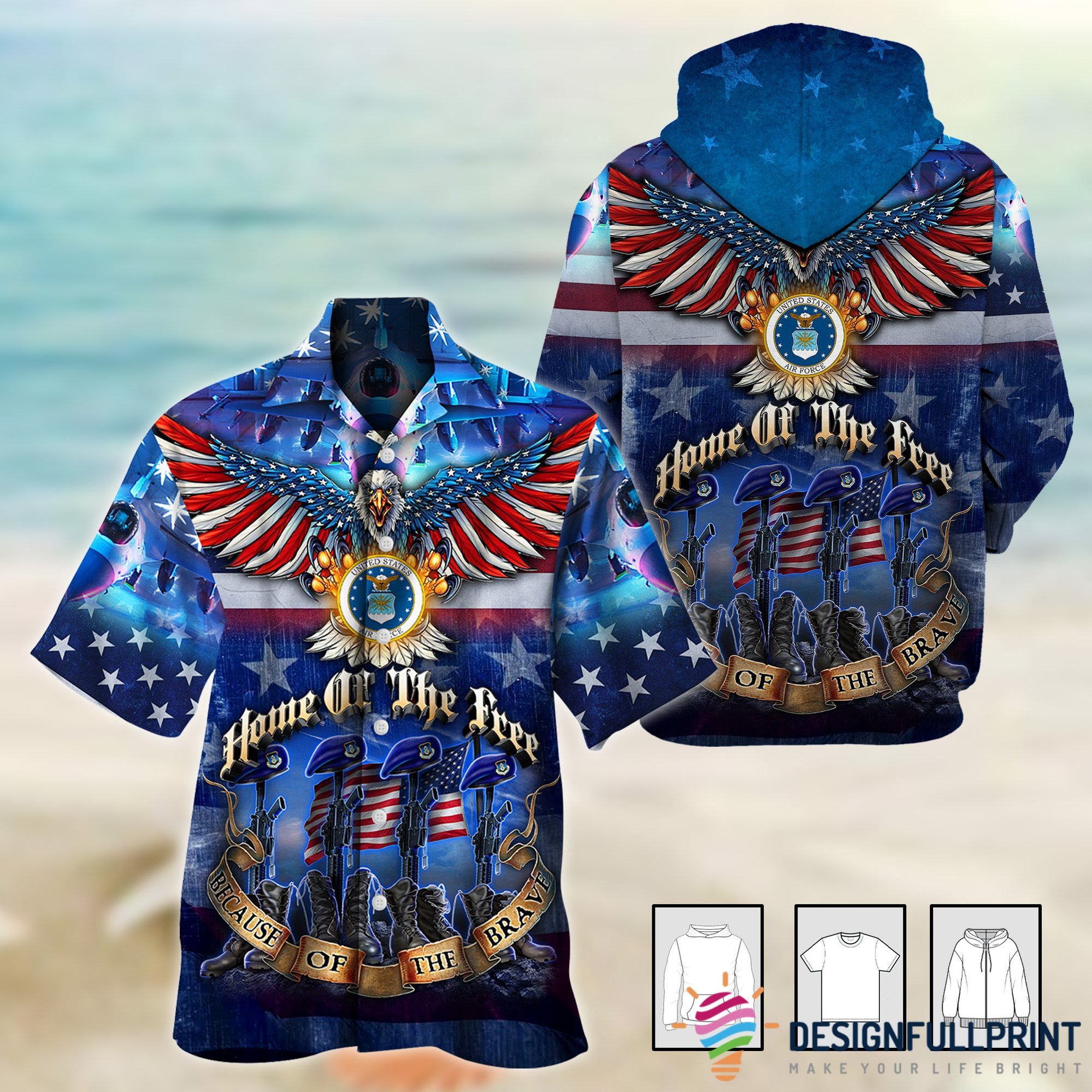 Home Of The Free Unisex Tropical Shirt Hawaii For Men Ln Summer Gift Ha81993