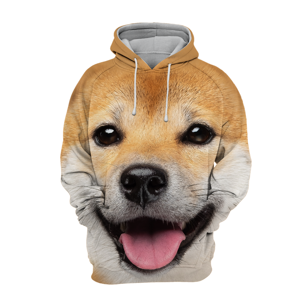 Unisex 3D Graphic Hoodies Animals Dogs Shiba Inu Akita Happy