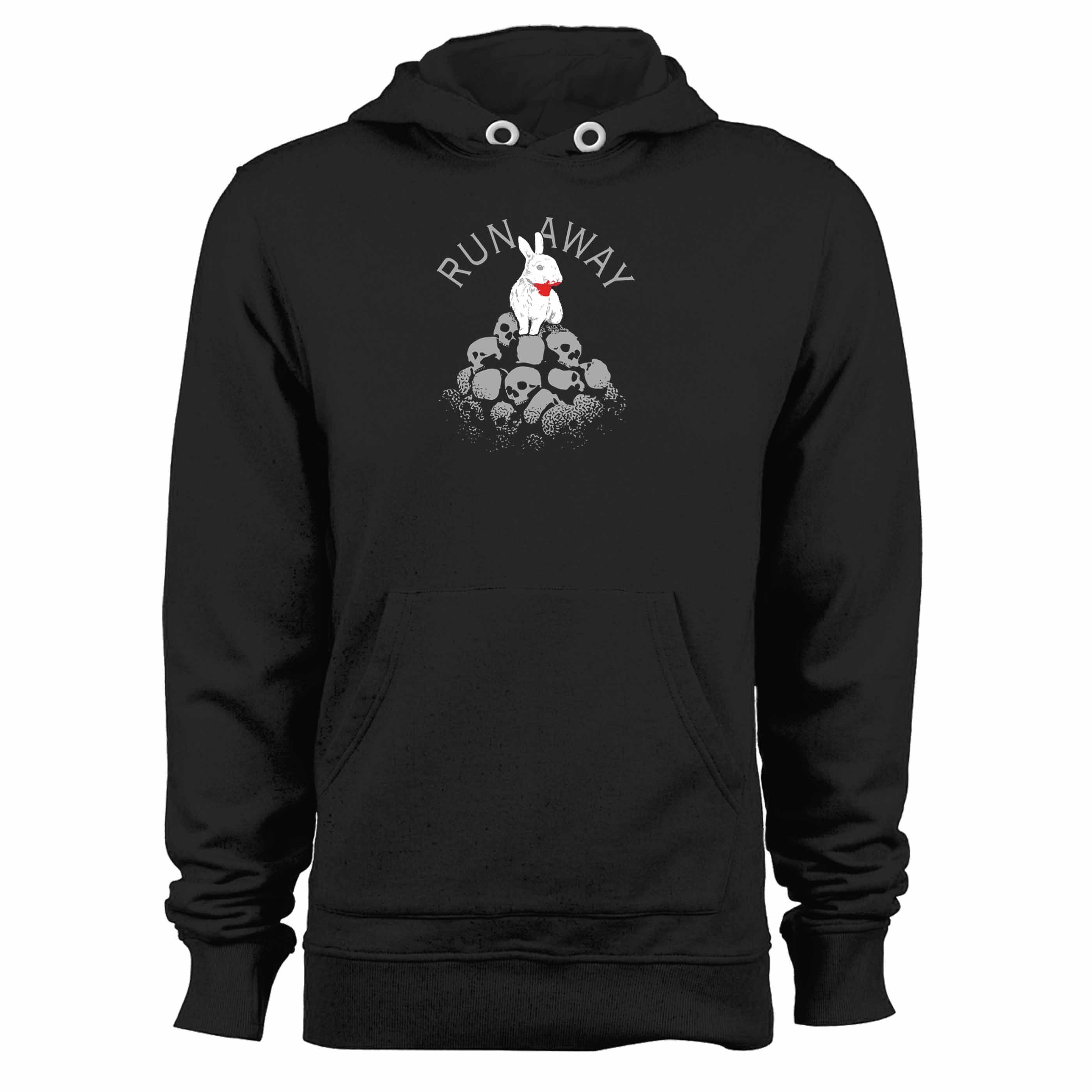 Run Away Killer Bunny Unisex Hoodie