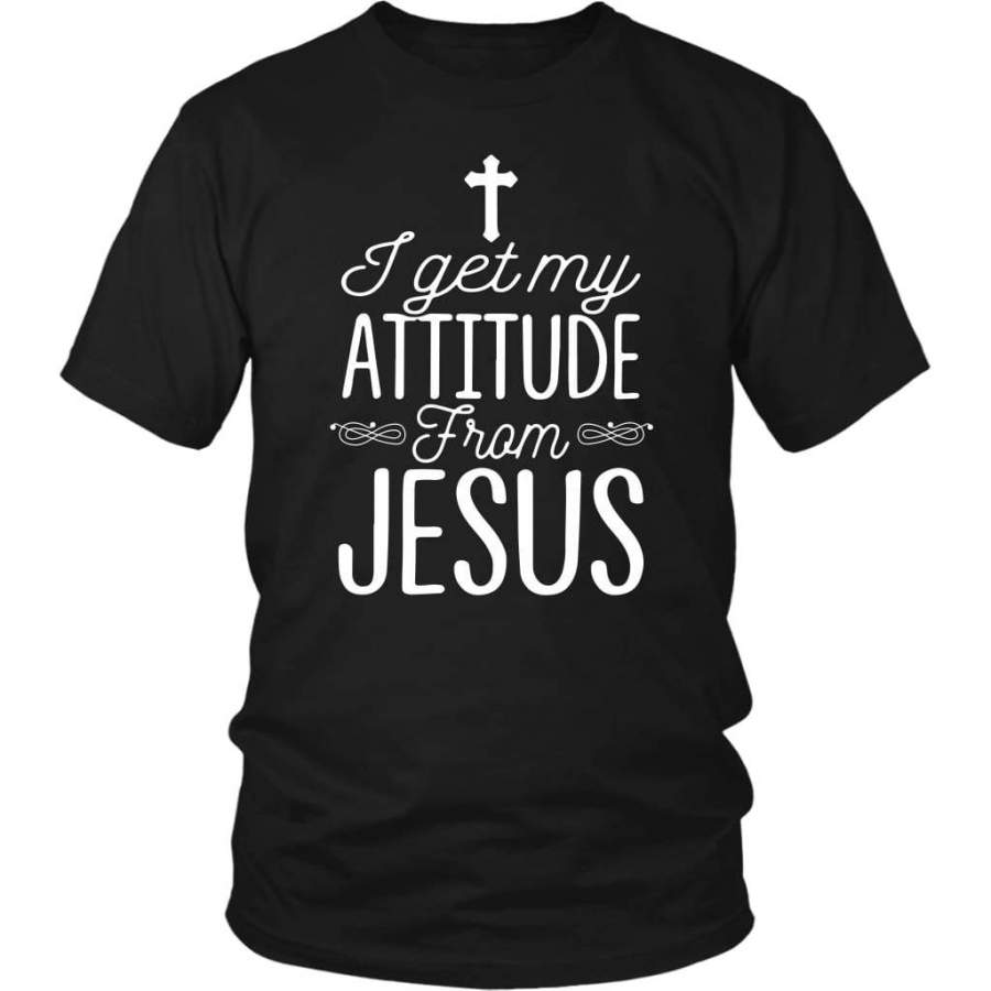 I get my attitude from Jesus t-shirt | Christian t-shirts