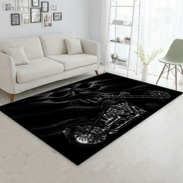 Harley Davidson Motorcycle Ver1 Area Rug Living Room Rug Home Decor Floor Decor N98