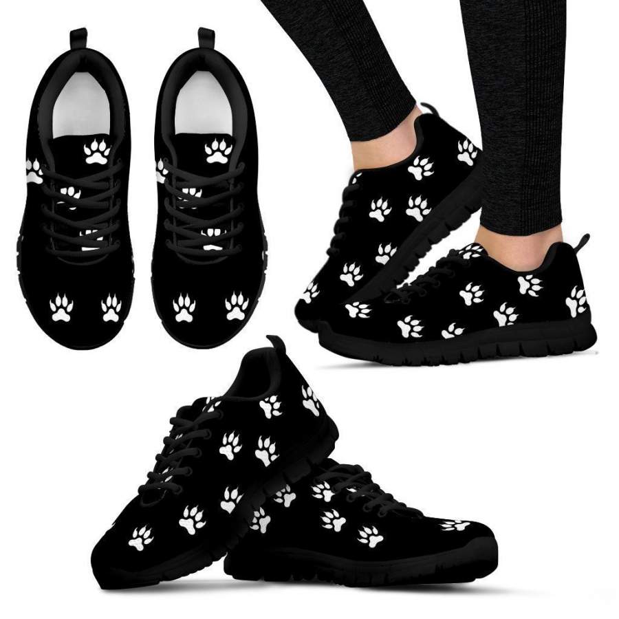 Wolf footprints Women’s Sneakers