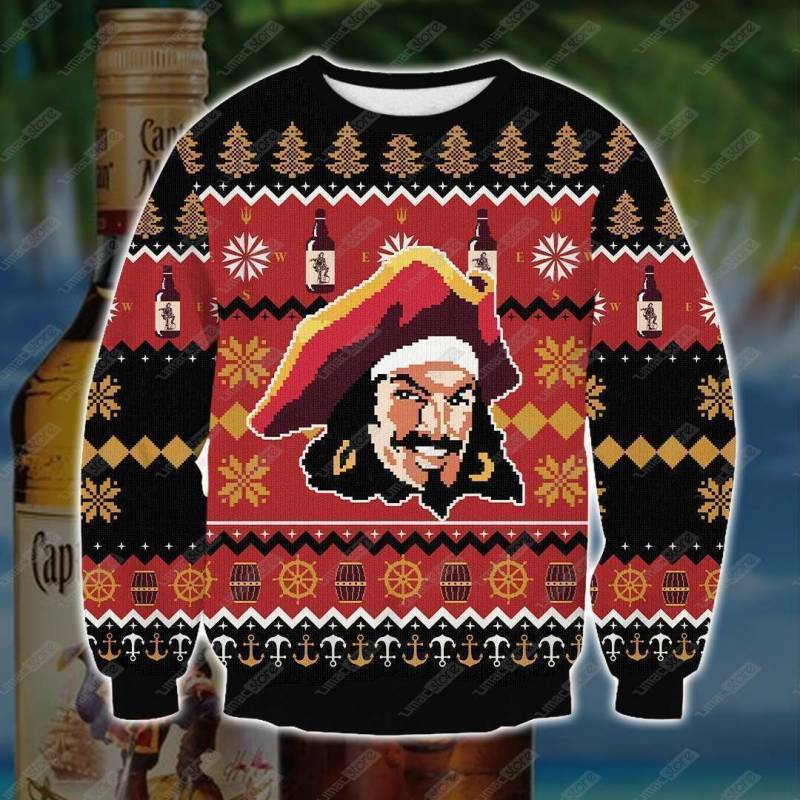 Captain Morgan VMFV2 3D Print Ugly Christmas Sweatshirt