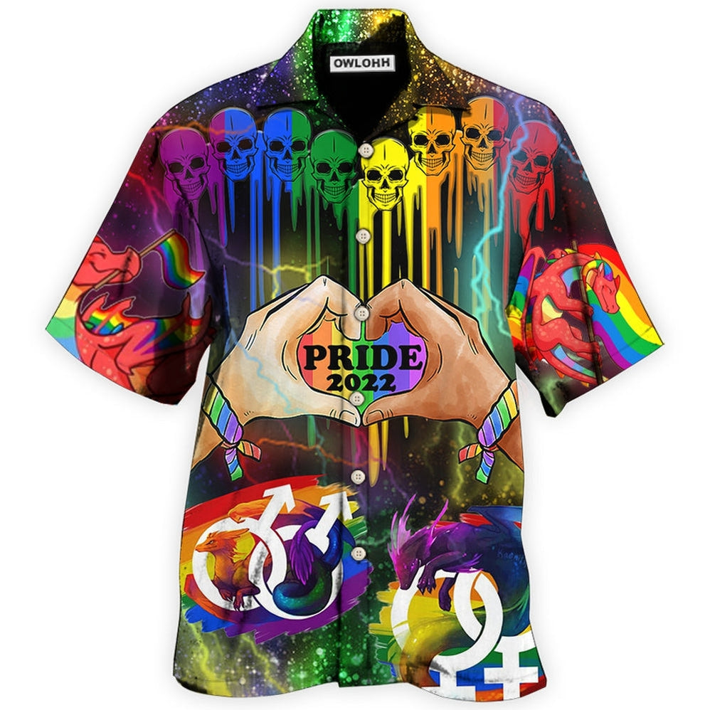 Lgbt Skull Pride 2022 Style Hawaii Shirt Ha52368